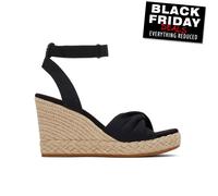 Toms Femmes Marisela Plateforme Sandales Semelle Compensée Été Chaussures Noir