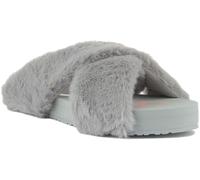 Toms Femmes Susie Eva Imprimé Léopard Chaussures Plateforme en Gris Size UK 3 -