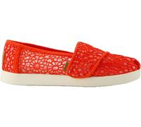 TOMS Fille Alpargata Classic Espadrille à Enfiler, Rouge, 2 UK