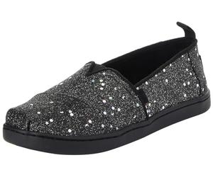 TOMS Fille Classic Alpargata, Black Cosmic Glitter, 38 EU