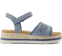 TOMS Fille Diana Sandale cale, Bleu Marine, 1 UK