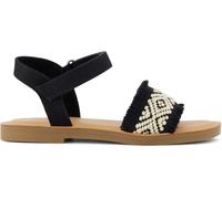 TOMS Fille Remi Sandale cale, Noir, 2 UK