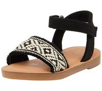 TOMS Fille Remi Sandale cale, Noir, 21 EU