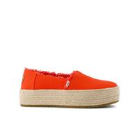 Toms - Flame Canvas/Fray Chaussure Slip-On - Femme - Chaussures - Rouge - Taille: 37 1/2 EU