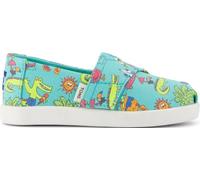 TOMS Garçon Alpargata Classic Espadrille à Enfiler, Vert Moyen, 9 UK Child