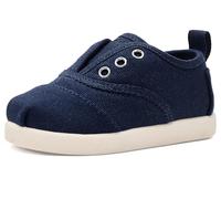 TOMS Garçon Cordones Plus Basket, Toile Bleu Marine, 10 UK Child