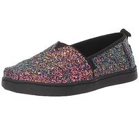 TOMS Garçon Fille Classic Alpargata Semelle de Mocassin, Black Chunky Glitter, 22 EU