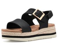 TOMS Giana Sandale, Toile Lourde Noire, 33.5 EU
