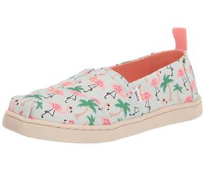 TOMS girls Alpargata Print Mocassin plat, Bleu Clair, 37.5 EU