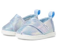 TOMS Girl's Classic Alpargata Loafer Flat, Multi Iridescent Canvas, 4 UK Child