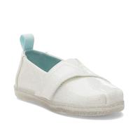 TOMS Girl's Classic Alpargata Loafer Flat, White Confetti Coated Glitter, 36.5 EU