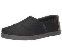 TOMS Homme ALP FWD Semelle de Mocassin, Black Waxed Canvas, 44.5 EU