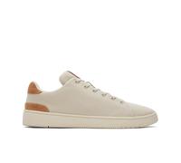 TOMS Homme TRVL Lite 2.0 Low Basket, Fog/Tan Recycled Cotton Canvas/Suede, 44.5 EU
