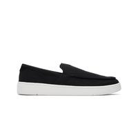 TOMS Homme TRVL Lite Loafer Mocassin, Black Recycled Cotton Slubby Woven, 42.5 EU