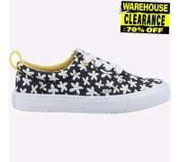 Toms Junior Filles Fenix Lacet Floral Baskets Mode Décontracté Noir Jaune