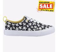 Toms Junior Filles Fenix Lacet Floral Baskets Mode Décontracté Noir Jaune