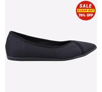 Toms Katie Femmes Slip-On Ballerine Chaussure En Coton Noire