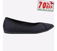 Toms Katie Femmes à Enfiler Ballerine Coton Chaussure Noir