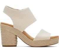 TOMS Majorca Platform Sandale à talon Femme, Natural, 42.5 EU