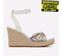 Toms Marisela Femmes Décontracté Mode Sandales Semelle Compensée Blanc