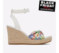 Toms Marisela Femmes Décontracté Mode Sandales Semelle Compensée Blanc