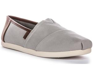 Toms Men's Espadrille_Dark Sage Sneaker, Drizzle Grey Brushed Twill Tan Synthetic, 42.5 EU