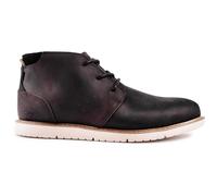 TOMS Men's Navi Chukka Boot, Black Water Resistant Leather, 44.5 EU