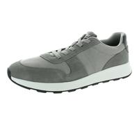 TOMS Men's Trvl Lite Retro Sneaker, Water Repellent Drizzle Gray Suede Vintage Twill, 45 EU