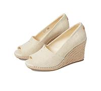 Toms Michelle Escarpins compensés, Naturel foncé., 7.5