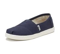 TOMS Mixte Enfant Alpargata Core Loafers-shoes, Bleu Marine, 38 EU