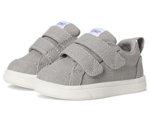TOMS Mixte Enfant Cruz Double Strap Baskets Auto-agrippantes, Drizzle Grey Heritage Canvas, 33 EU