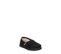 TOMS Mixte enfant Tiny Alpargata Mocassin plat, Noir, 24.5 EU