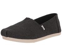 TOMS Mocassins Plats à Paillettes Alpargata pour Femme, Noir, 42 EU