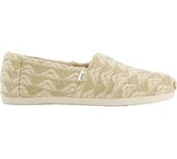 TOMS Mocassins Plats Alpargata Cloudbound pour Femme, Fausse Fourrure tissée Natural Multi Cozy Global, 37.5 EU