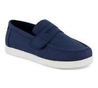 TOMS Mocassins Plats Oliver pour garçon, Nubuck PU Bleu Marine, 5 UK Child