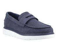 TOMS Navi TRVL LITE Havana Chaussures Bateau En Cuir Pour Homme, Bleu Marine - EUR 43 40 1/2