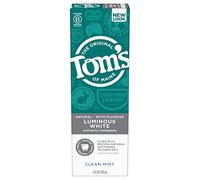 Tom's of Maine - Dentifrice blanc lumineux naturel avec menthe pure au fluorure - 4 oz.