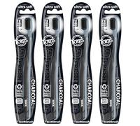 Tom's Of Maine Gentle Charcoal Toothbrush, Soft, 4-Pack (Packaging May Vary)