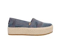 TOMS Plateforme Valencia pour Femme, Denim Fantaisie Bleu Marine, 37.5 EU