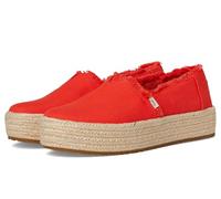 TOMS Plateforme Valencia pour Femme, Flamme Toile Fray, 37 EU