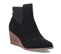 TOMS Sadie Suede Womens Black Boots-UK 5 / EU 37.5