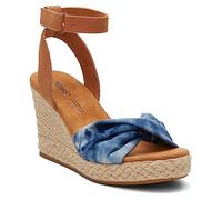 TOMS Sandales compensées Marisela pour femme, bleu marine, 42.5 EU