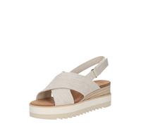 TOMS Sandales espadrilles compensées Shayla pour femme, naturel, 40 EU