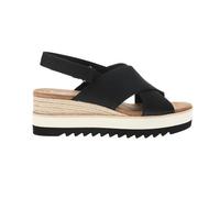 TOMS Sandales décontractées Diana Crossover à plateforme et bride arrière décontractées à talon moyen 2-3 pouces - Noir, noir, 38.5 EU