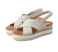 TOMS Sandales espadrilles compensées Shayla pour femme, naturel, 40 EU
