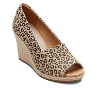 Toms Sandales Michelle pour Femme, Petit léopard texturé Naturel, 42 EU