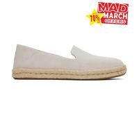 Toms Santiago Daim Femmes Espadrille Confort Créateur Mode Slip Chaussures Gris