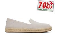 Toms Santiago Daim Femmes Espadrille Confort Créateur Mode Slip Chaussures Gris