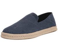 TOMS Santiago Mocassins plats pour homme, bleu marine, 45 EU