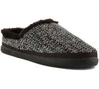 Toms Sauge Noir Confortable Doublé Fourrure Chausson Tricot Chaud Taille UK 3 -